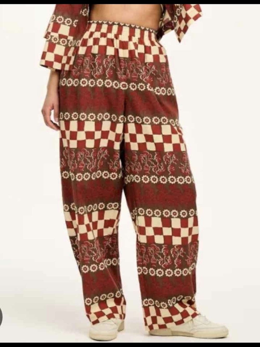 Lucy & Yak Freddie Trousers: ORGANIC COTTON & LINEN - Rani Print